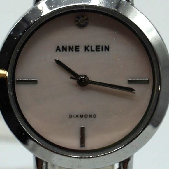Anne Klein Wrist Watch Analog Diamond Quartz Ladies New Battery - Picture 3 of 6